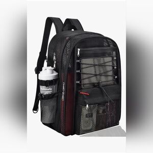 Black Mesh Backpack